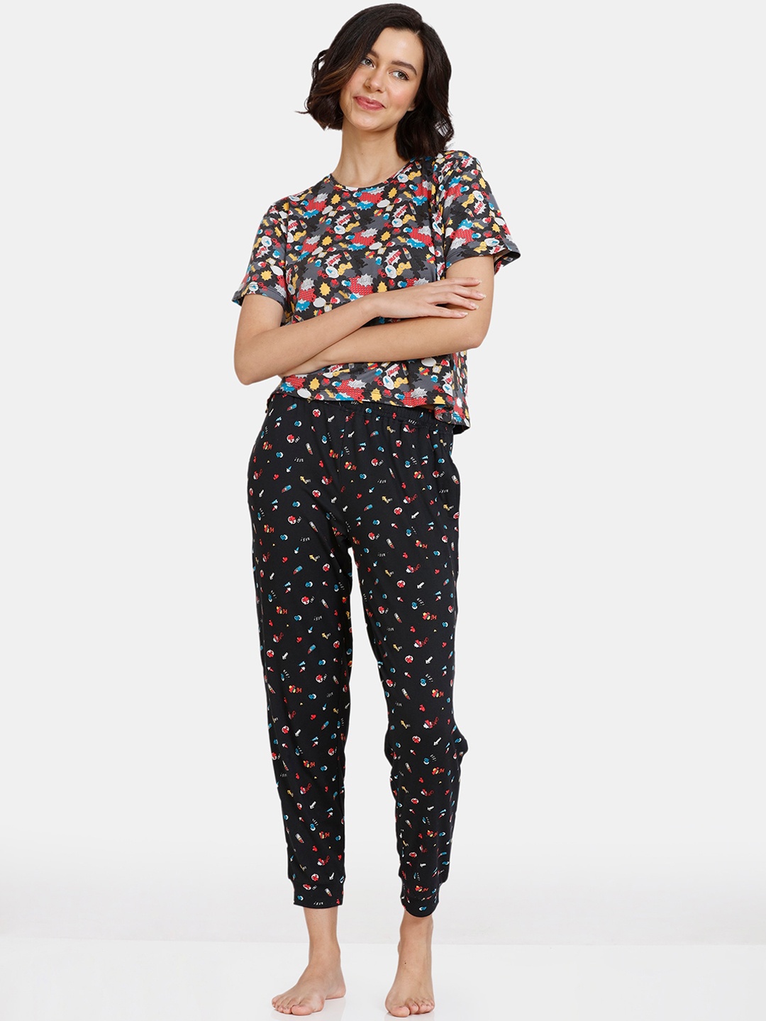 

Zivame Women Black Night suits