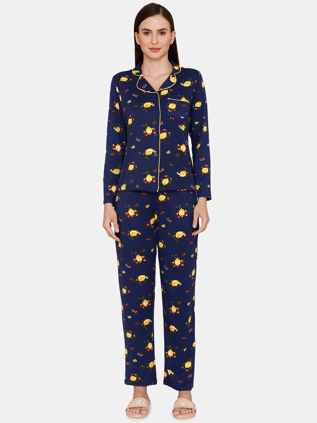 

Zivame Women Blue Night suits