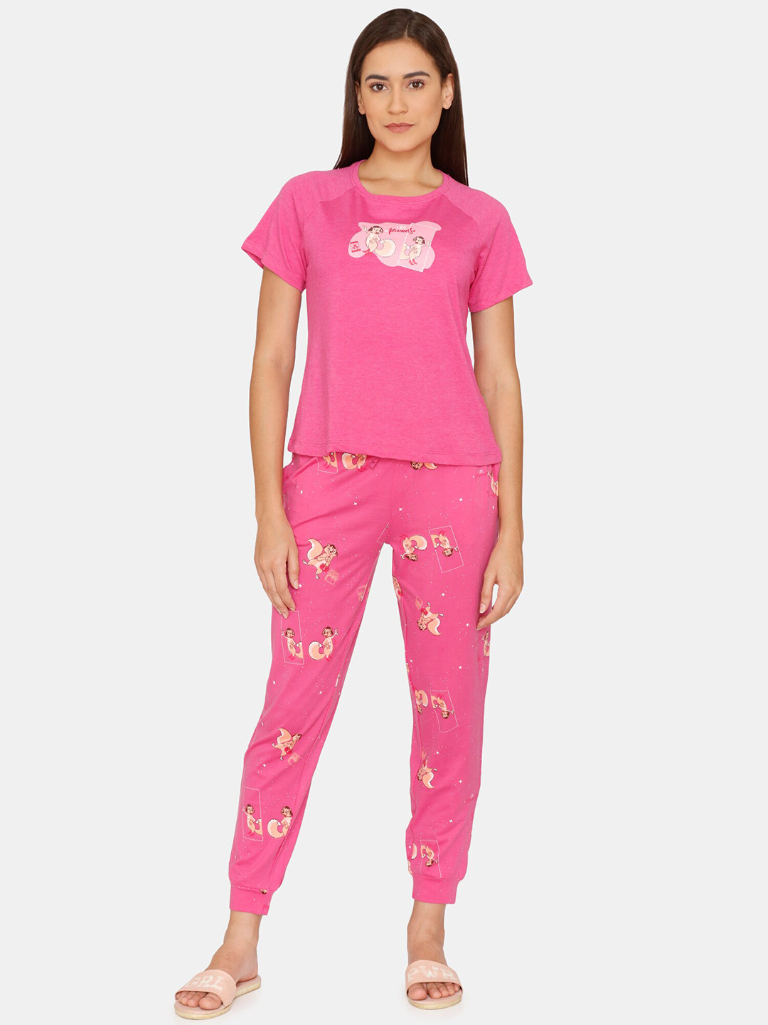 

Zivame Women Pink Night suits