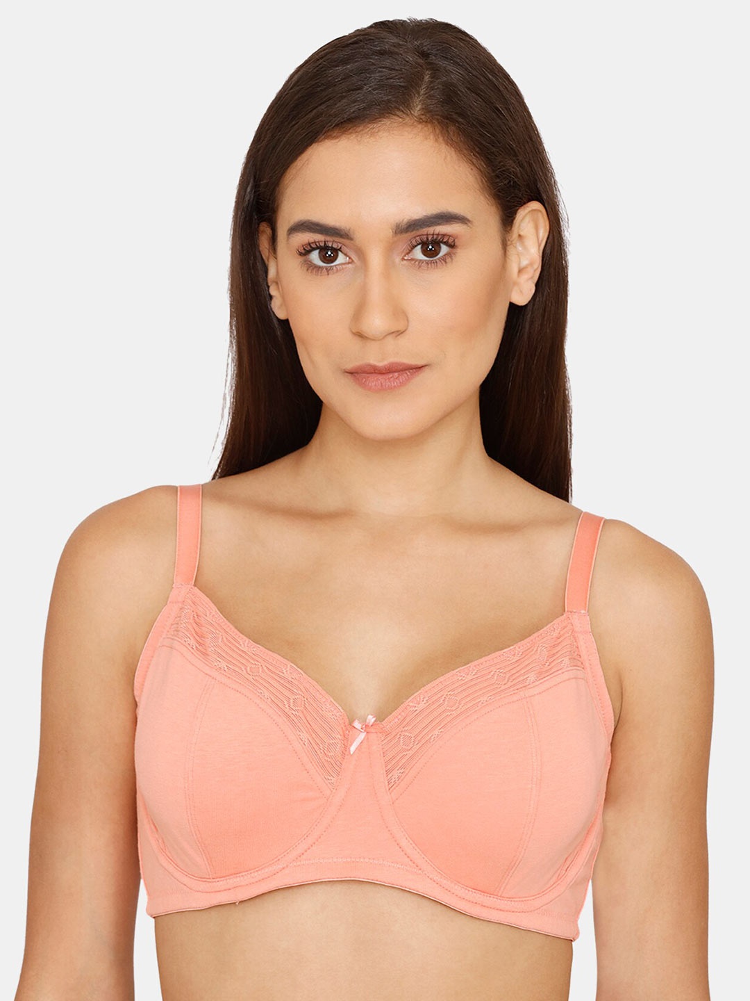 

Zivame Peach-Coloured Everyday Bra - Underwired
