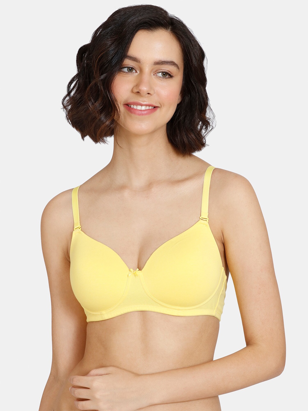 

Zivame Yellow Bra Lightly Padded T-shirt Bra