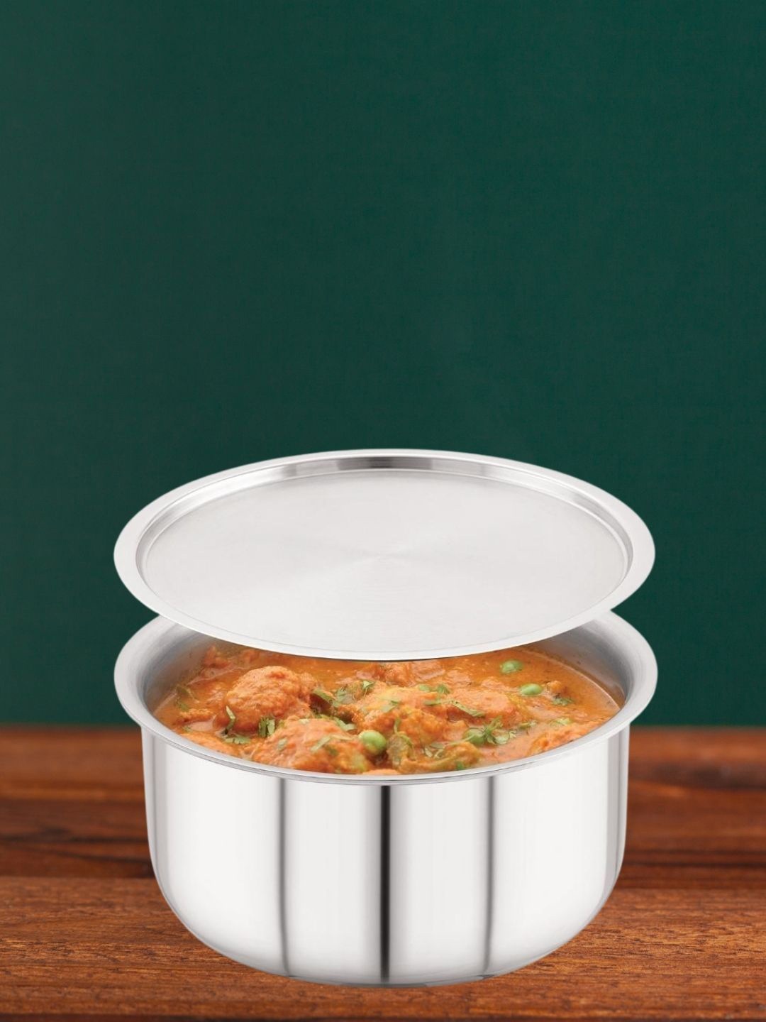 

MAGNUS Silver-Toned Solid Aluminium Tope With Stainless Steel Lid