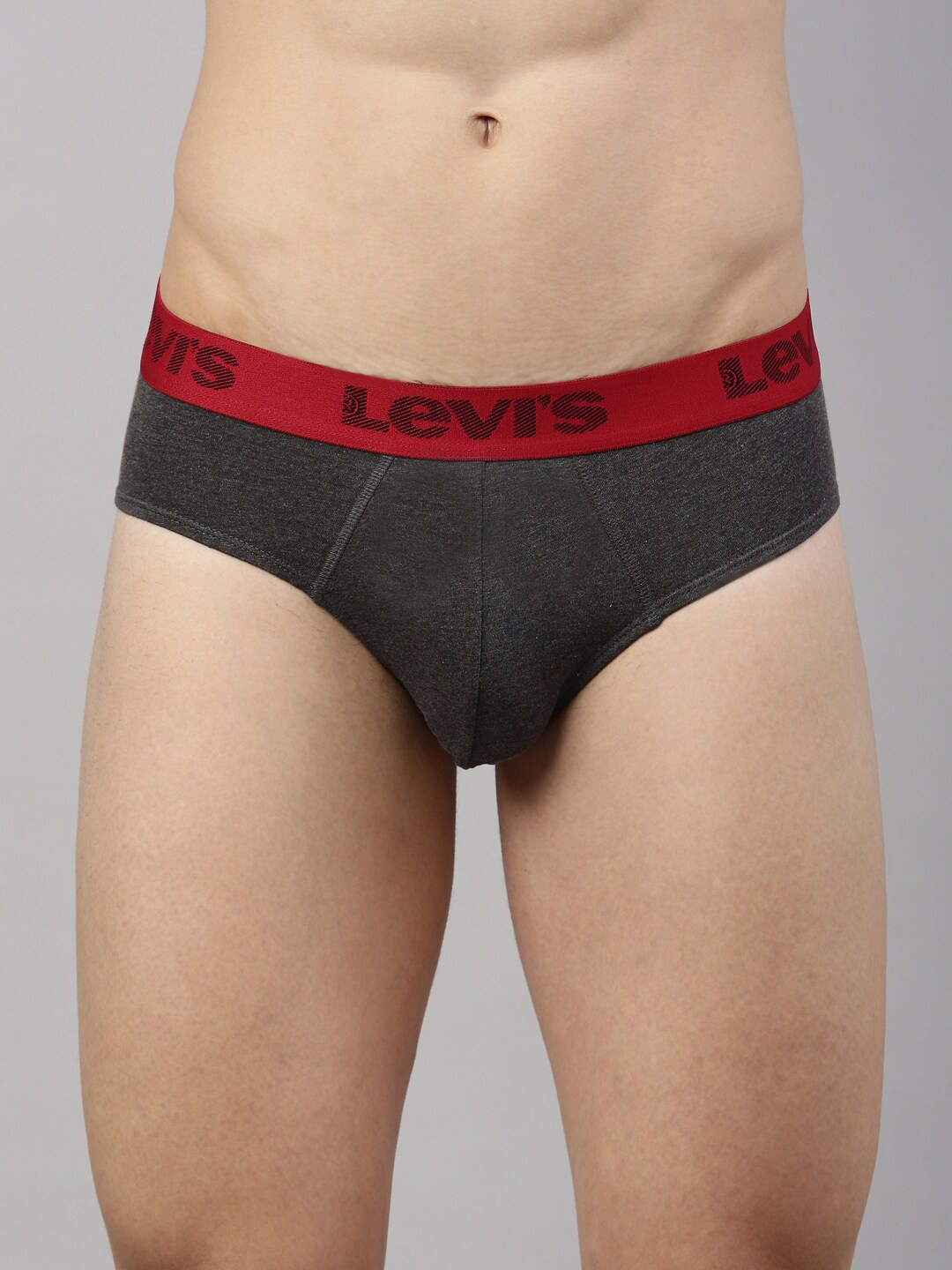

Levis Men Smartskin Technology Cotton Active Briefs with Tag Free Comfort #066, Grey