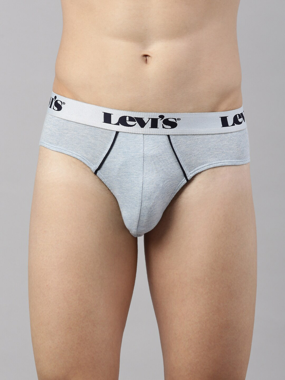 

Levis Men Smartskin Technology Pure Cotton Ultra Briefs with Tag Free Comfort #065, Grey