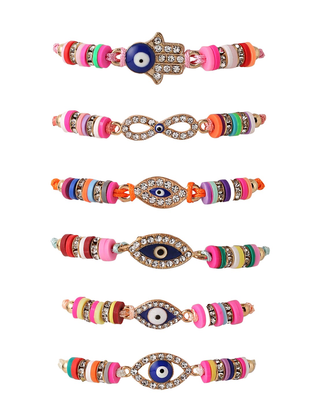 

Yellow Chimes Girls 6 Pink & Blue Friendship Bracelets