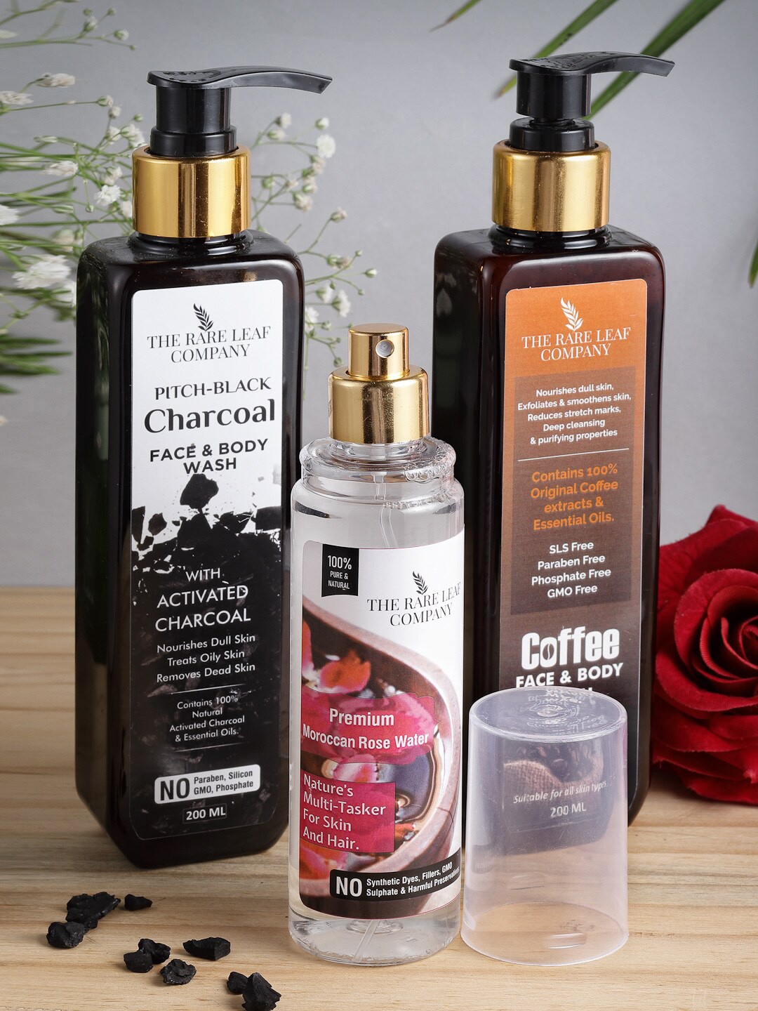 

THE RARE LEAF COMPANY Face & Body Brightening Skincare Routine Combo, Multi