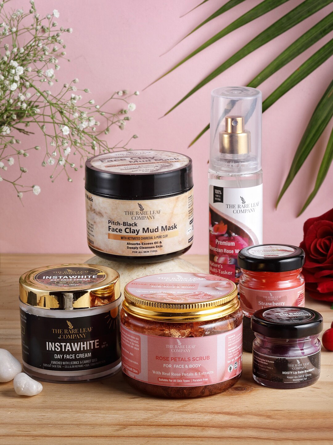 

THE RARE LEAF COMPANY Face Brightening Skincare Routine Combo, Multi