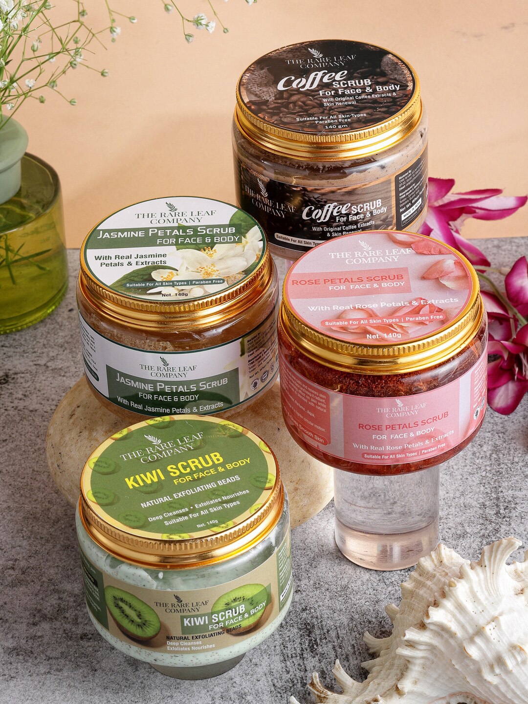 

THE RARE LEAF COMPANY Face & Body Skincare Routine Combo, Multi