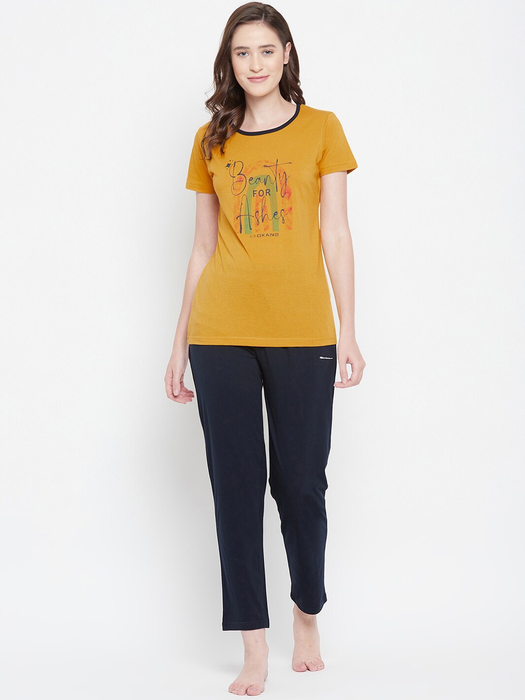 

Okane Women Mustard Night suits
