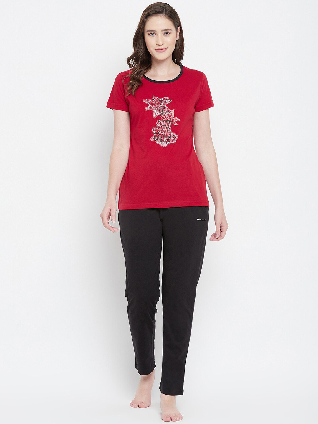 

Okane Women Red Night suits