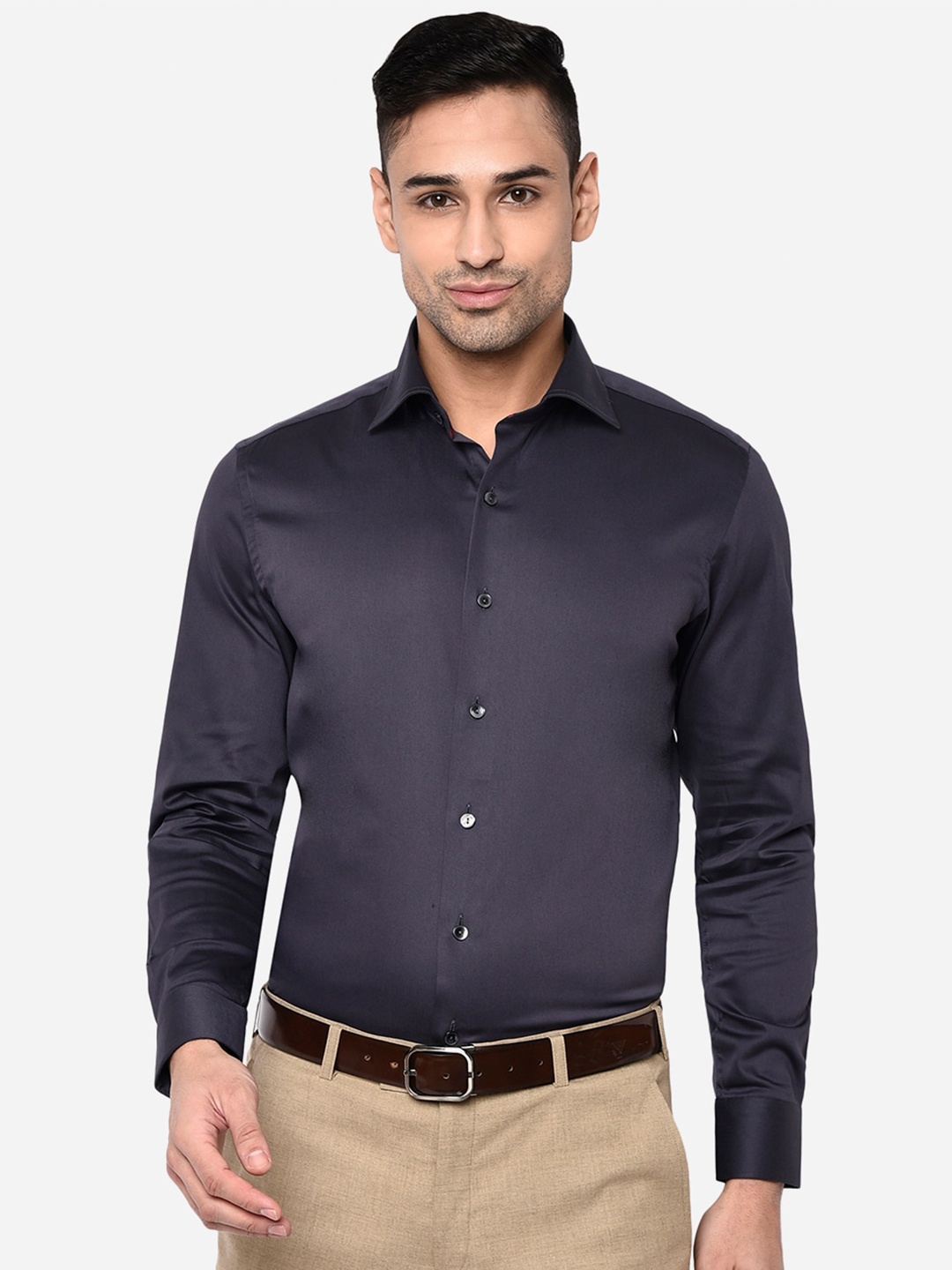 

WYRE Men Grey Slim Fit Formal Shirt