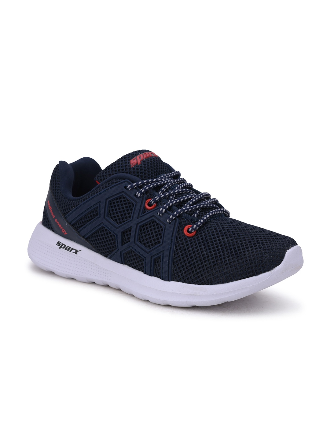 

Sparx Men Navy Blue Mesh Running Non-Marking Shoes