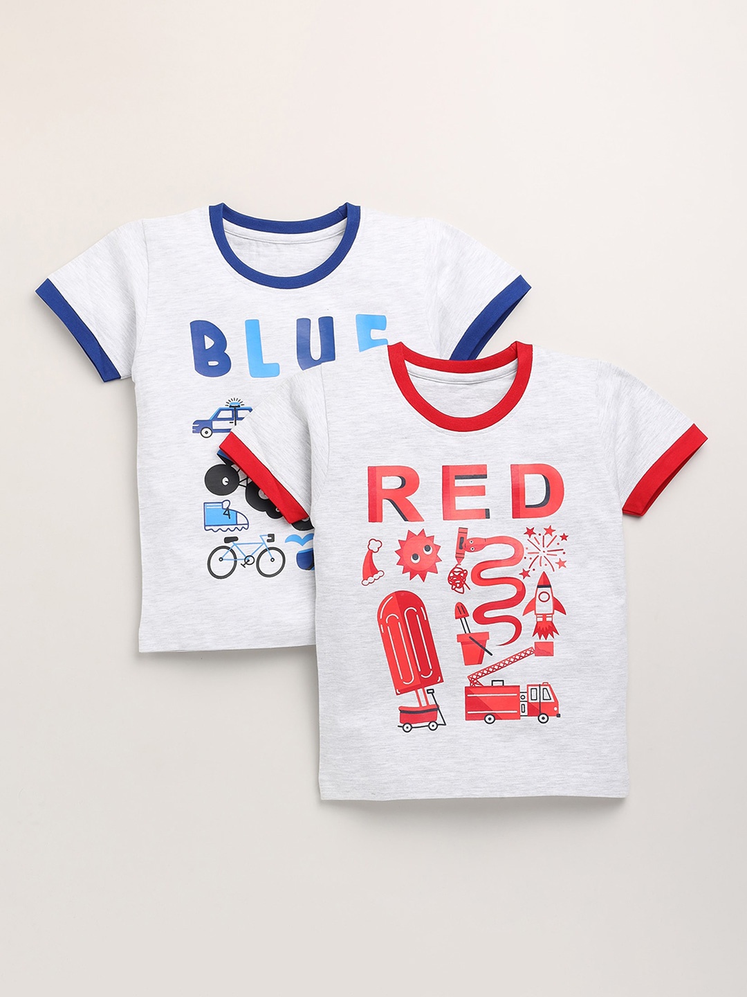 

Toonyport Boys Multicoloured Typography 2 Printed Applique T-shirt, Multi