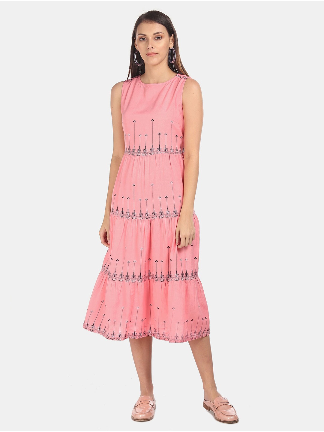 

Karigari Pink Ethnic Motifs Mini Dress