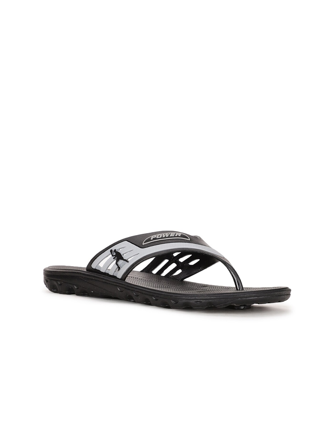 

Power Men Black & Grey Printed Room Slippers
