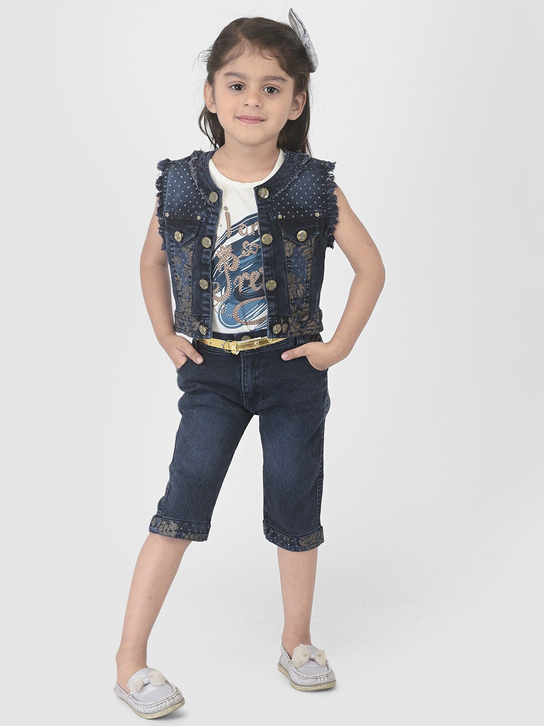 

YK Girls Blue Floral Dress