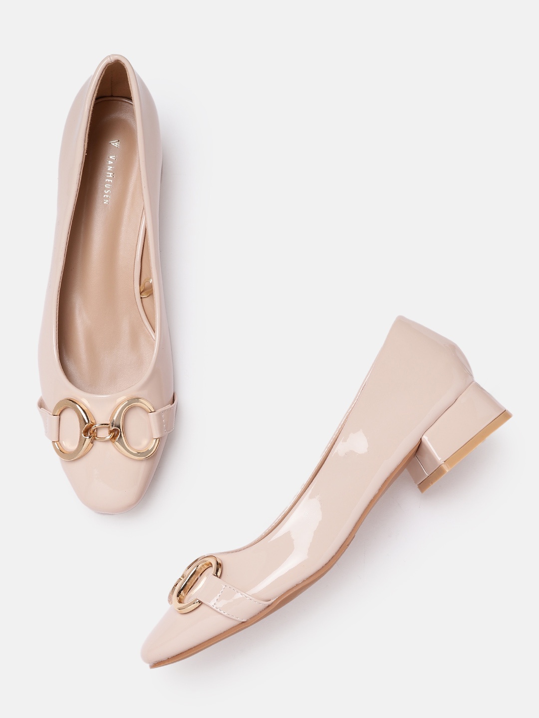 

Van Heusen Woman Nude-Coloured Solid Pumps
