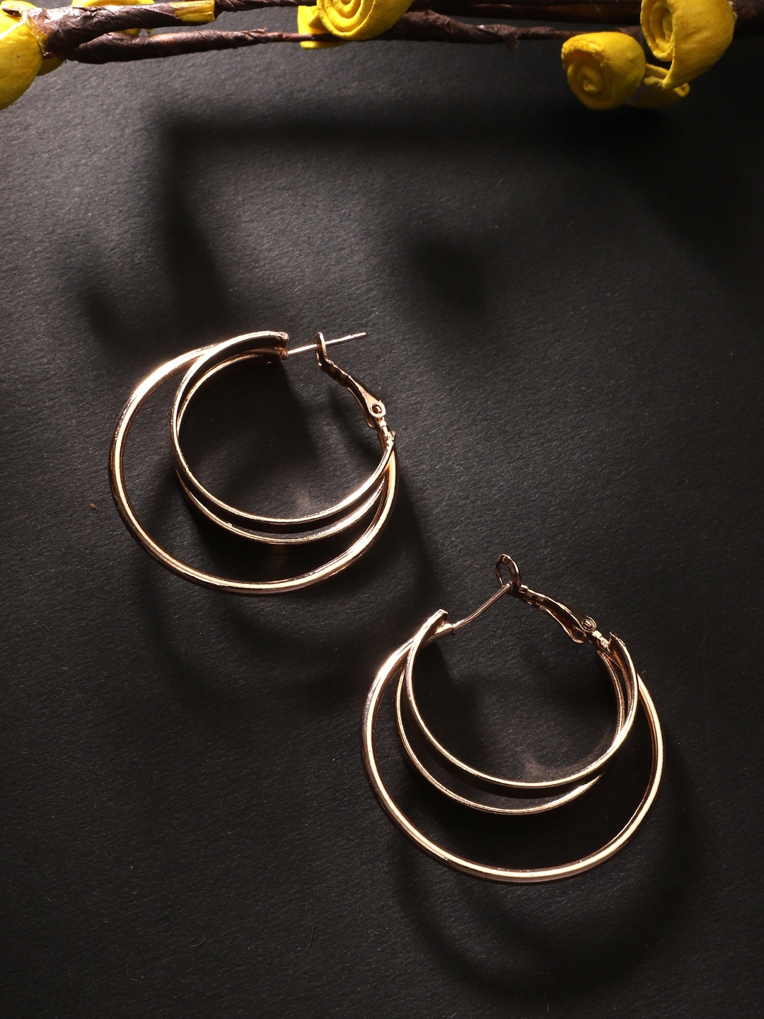 

KACY Gold-Toned Circular Hoop Earrings