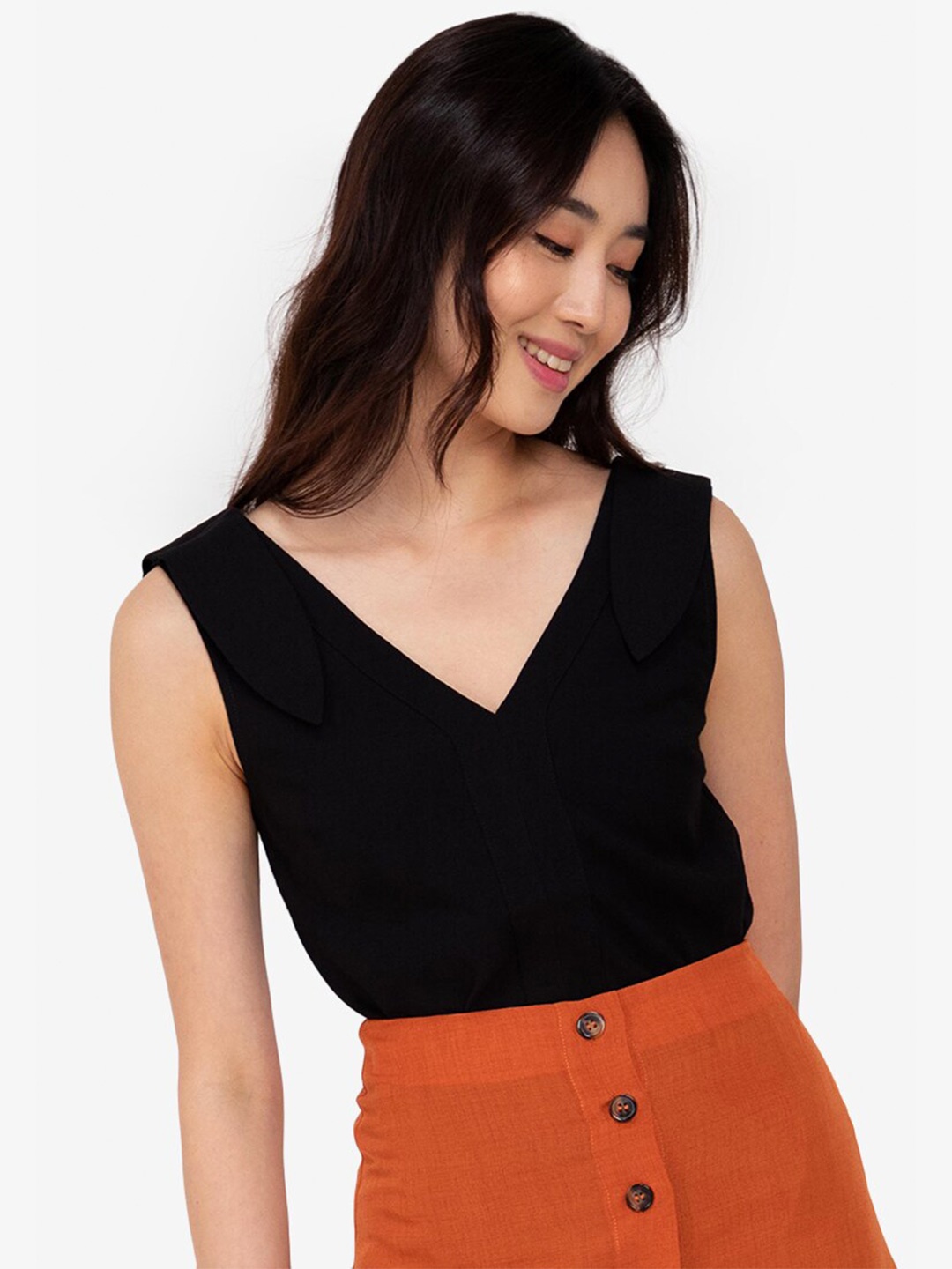 

ZALORA BASICS Black Solid Top