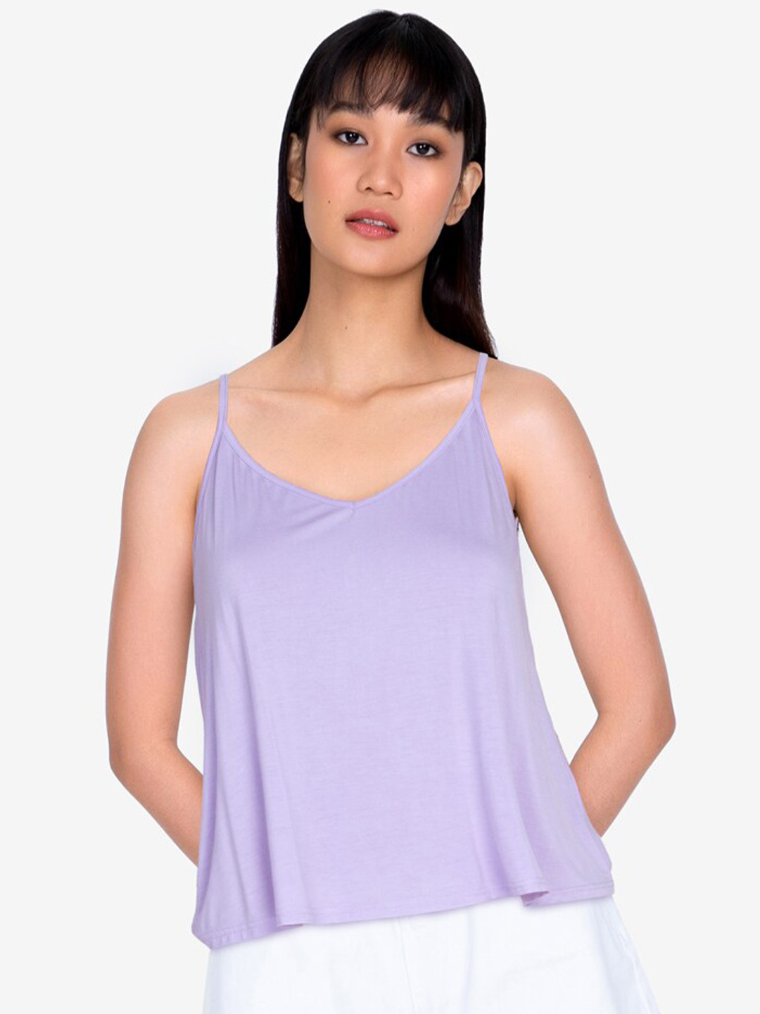 

ZALORA BASICS Purple Tank Top
