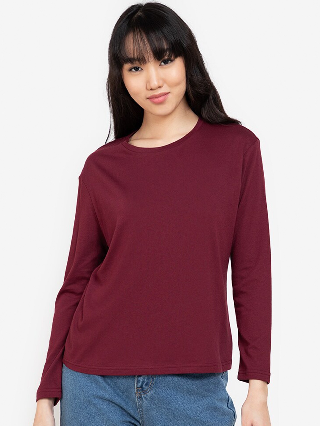 

ZALORA BASICS Red Drop Shoulder Top