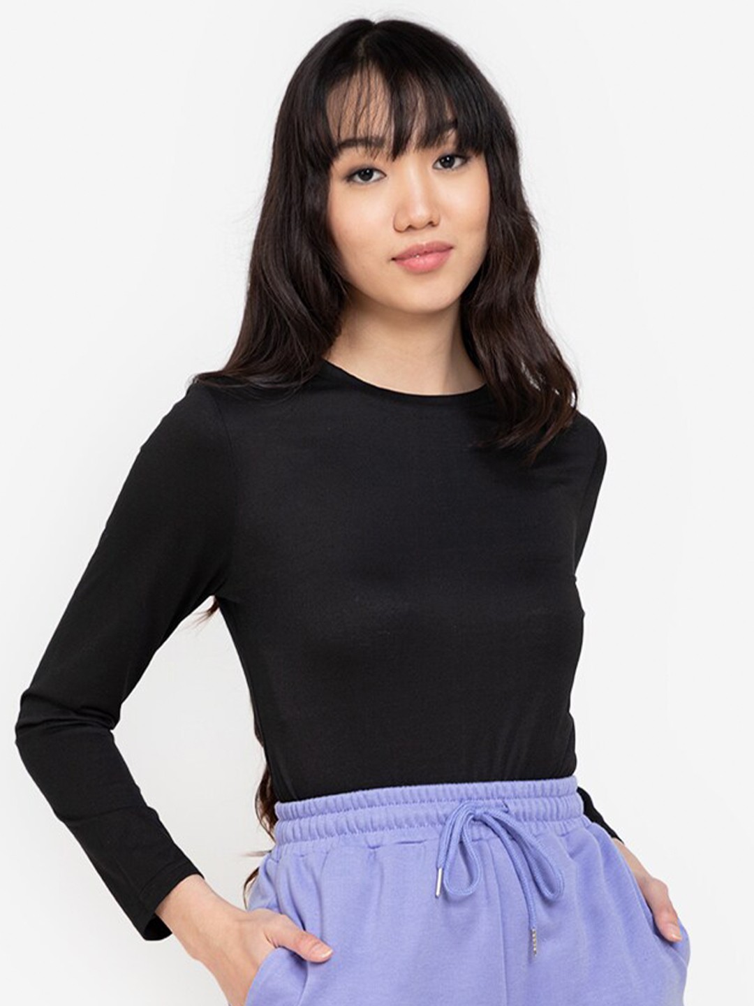 

ZALORA BASICS Black Solid Top