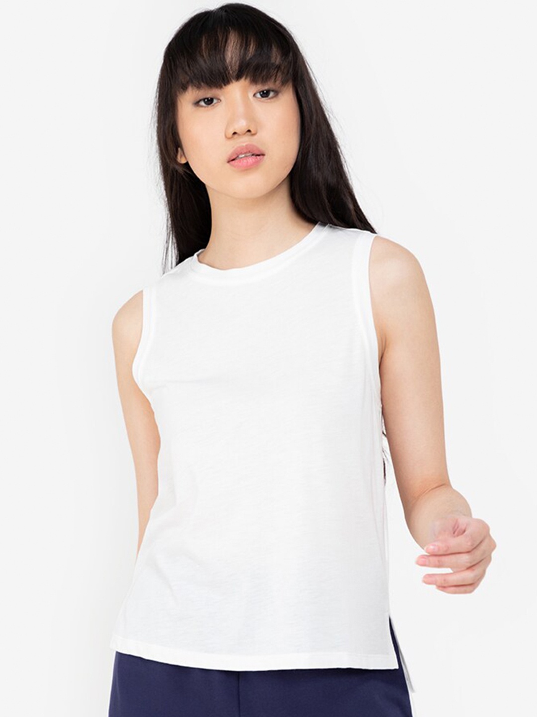 

ZALORA BASICS White Sleeveless Top