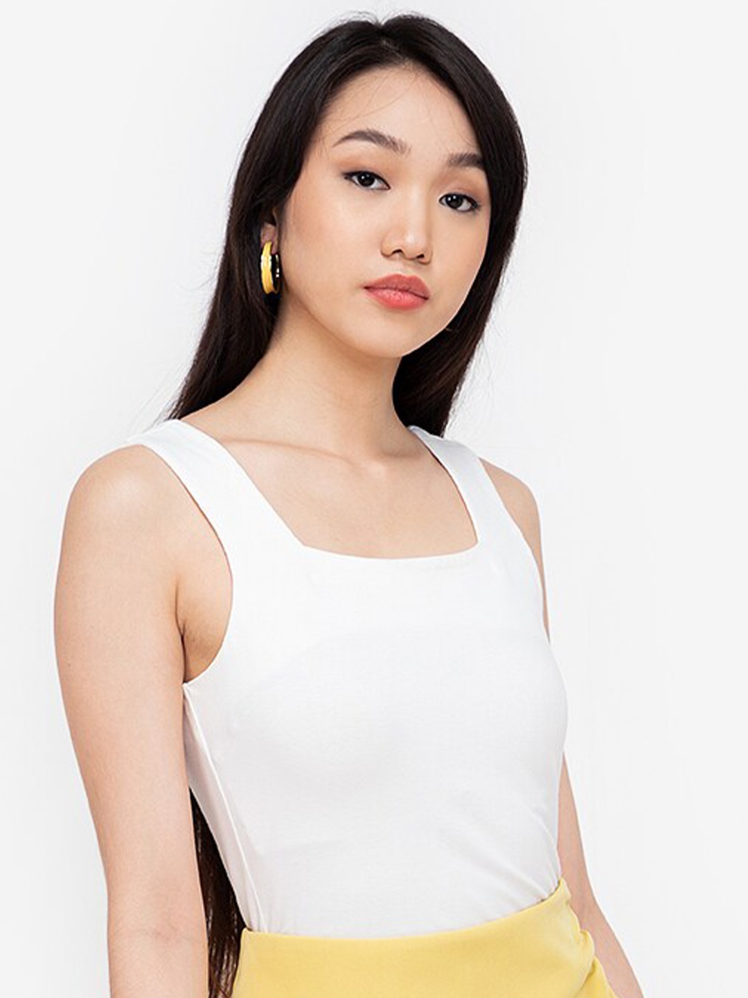

ZALORA BASICS White Solid Top