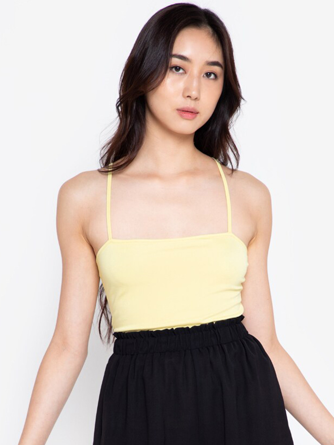 

ZALORA BASICS Yellow Solid Top