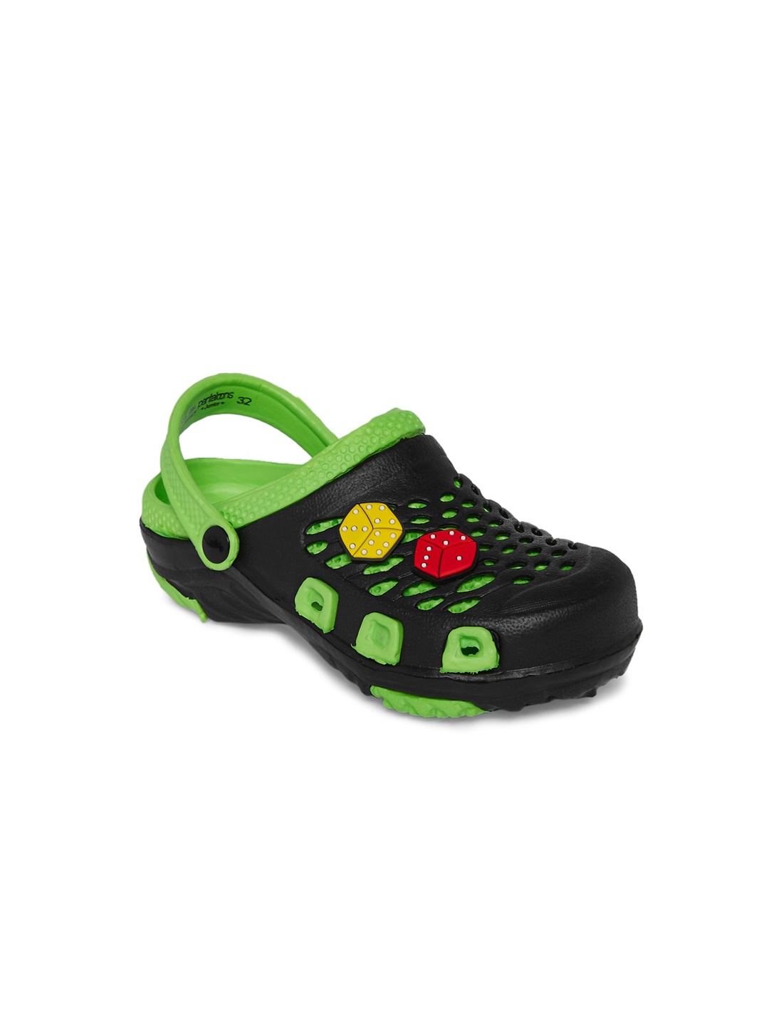 

Pantaloons Junior Boys Green Printed Clogs