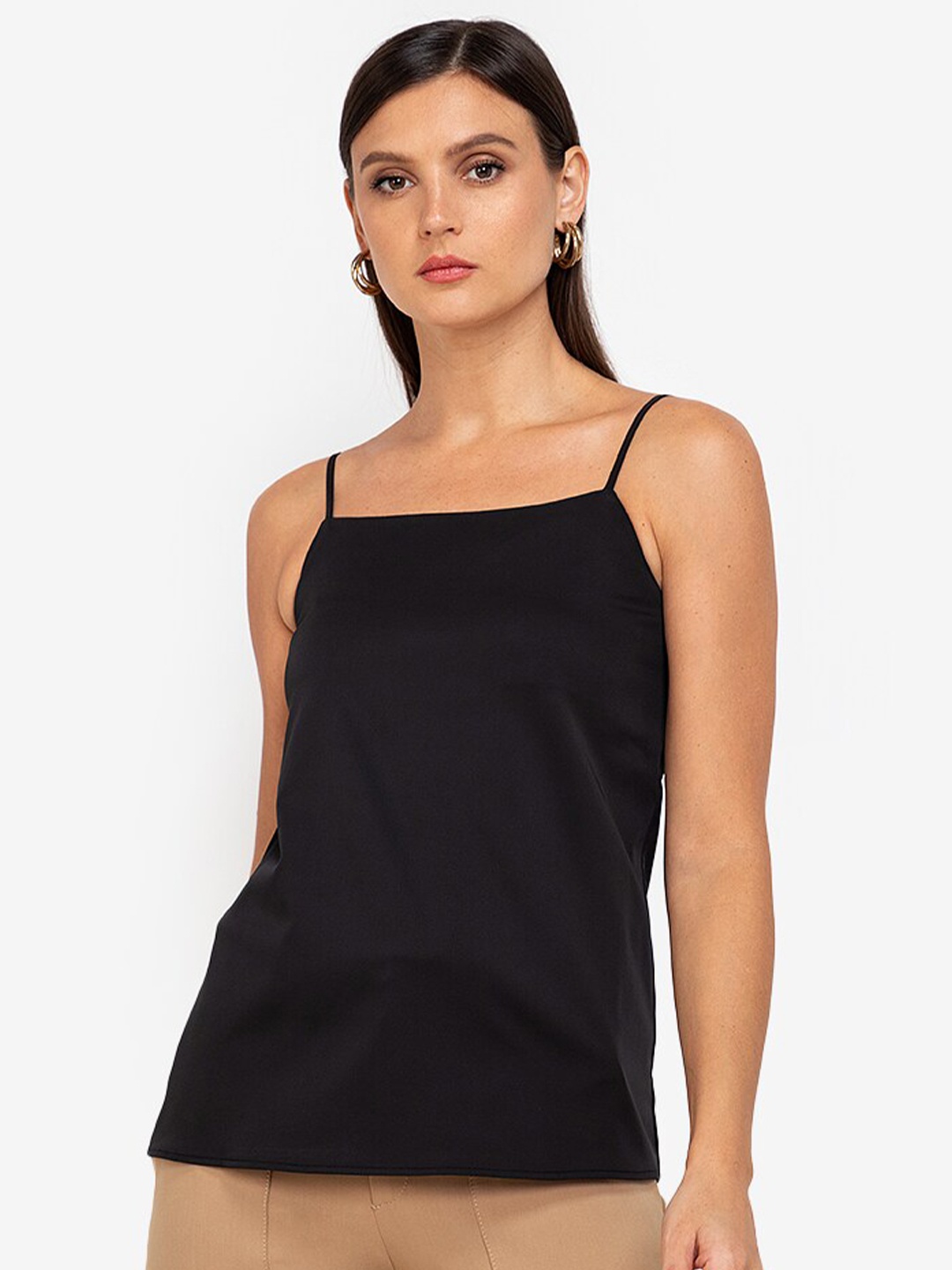 

ZALORA WORK Black Solid Top