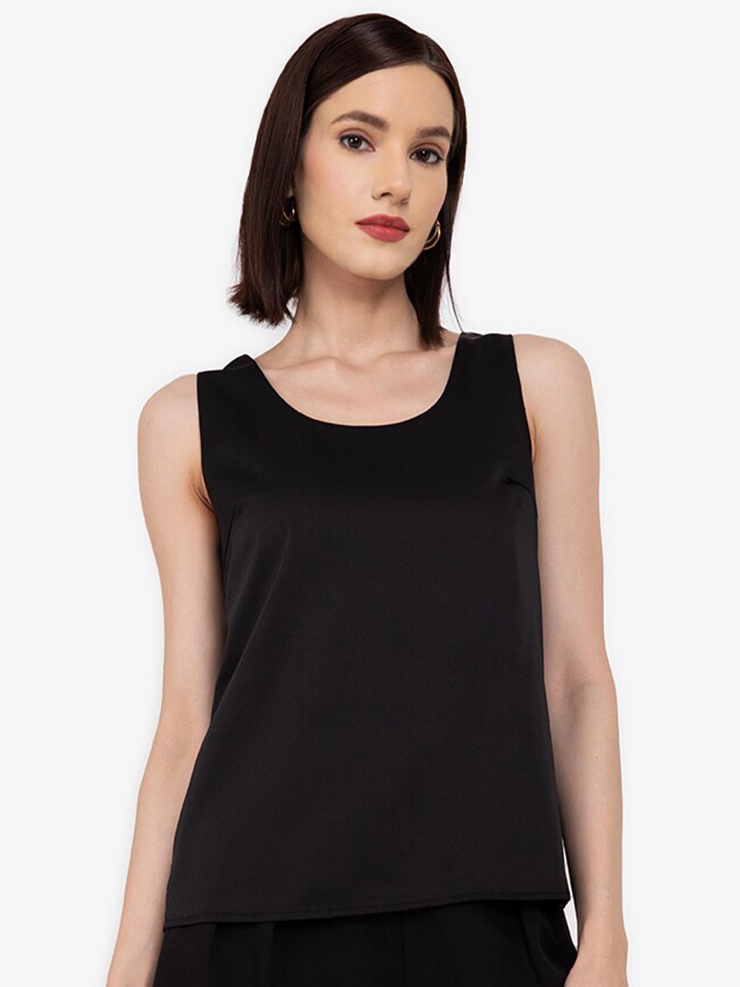 

ZALORA WORK Women Black Styled Back Top