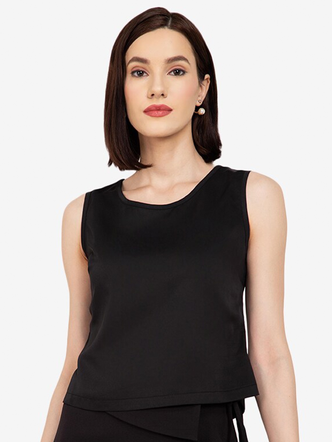

ZALORA WORK Women Black Solid Top