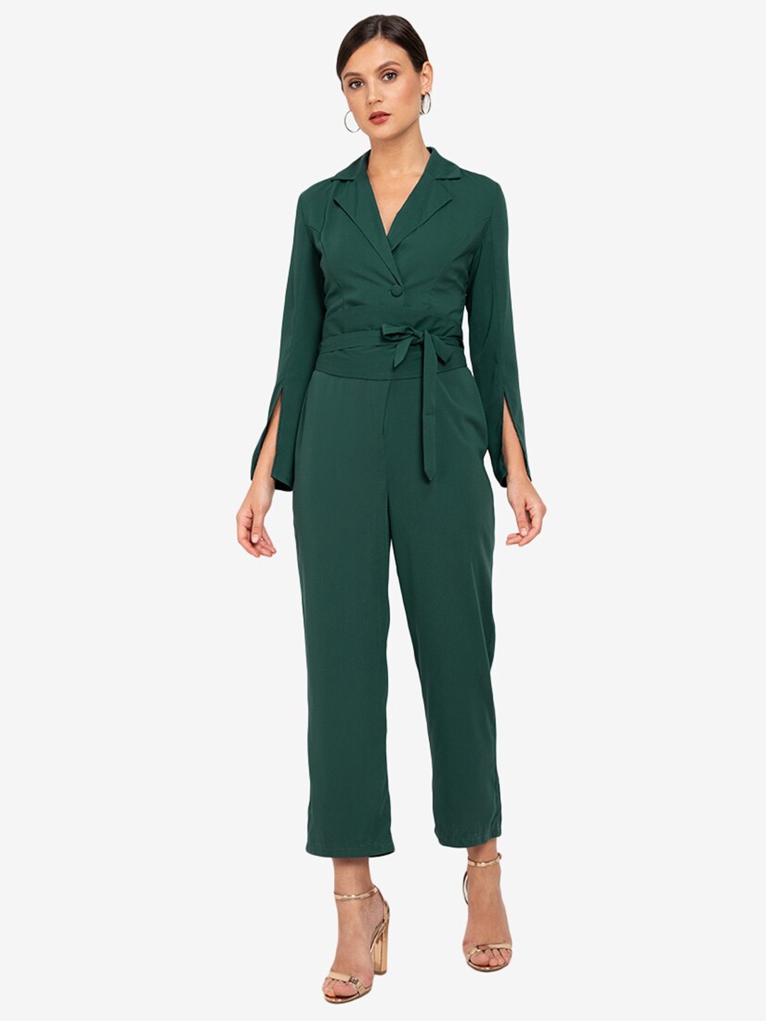 

ZALORA OCCASION Green Basic Jumpsuit