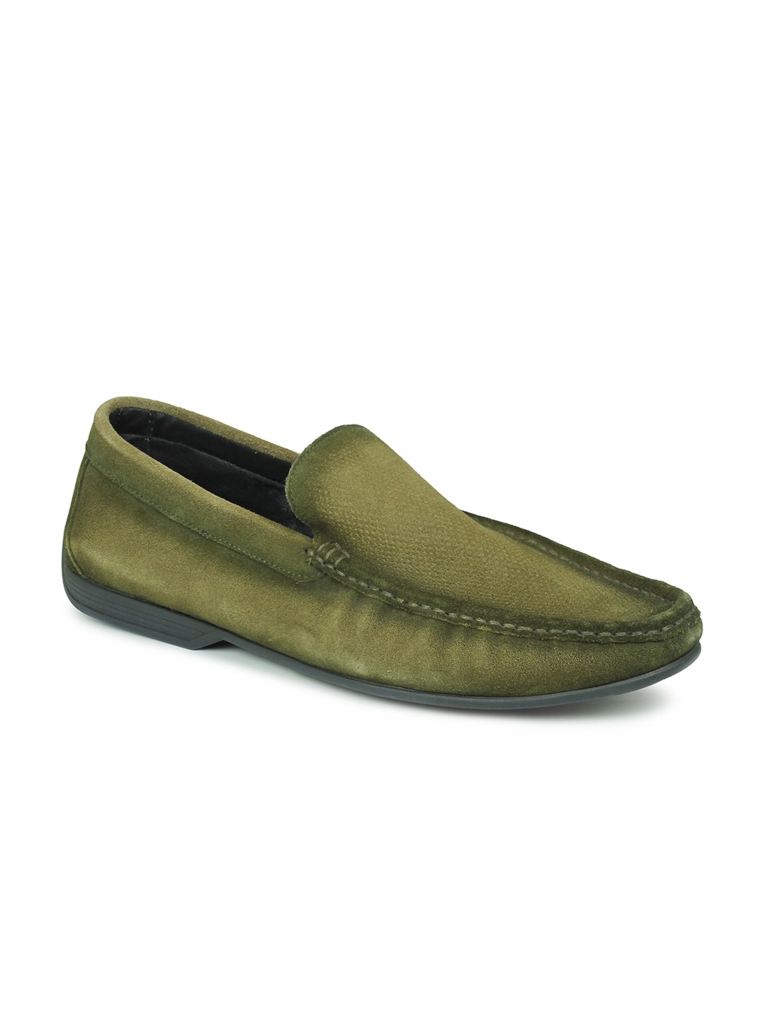 

PRIVO by Inc.5 Men Green Leather Loafers