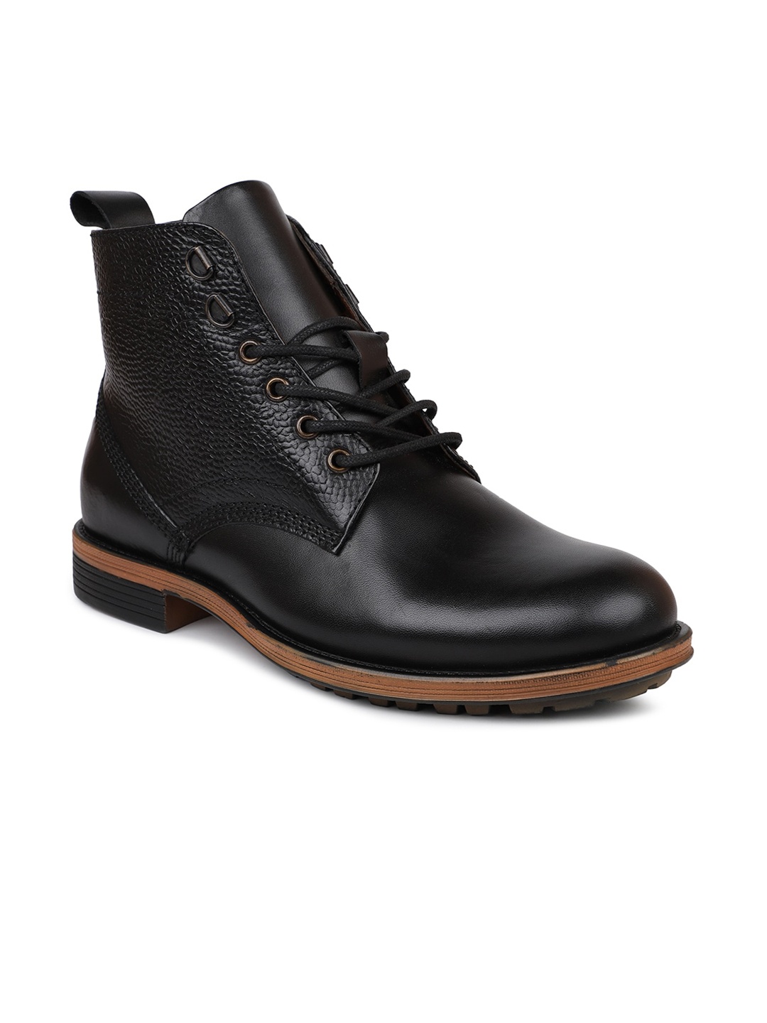 

PRIVO by Inc.5 Men Black Leather Fashion