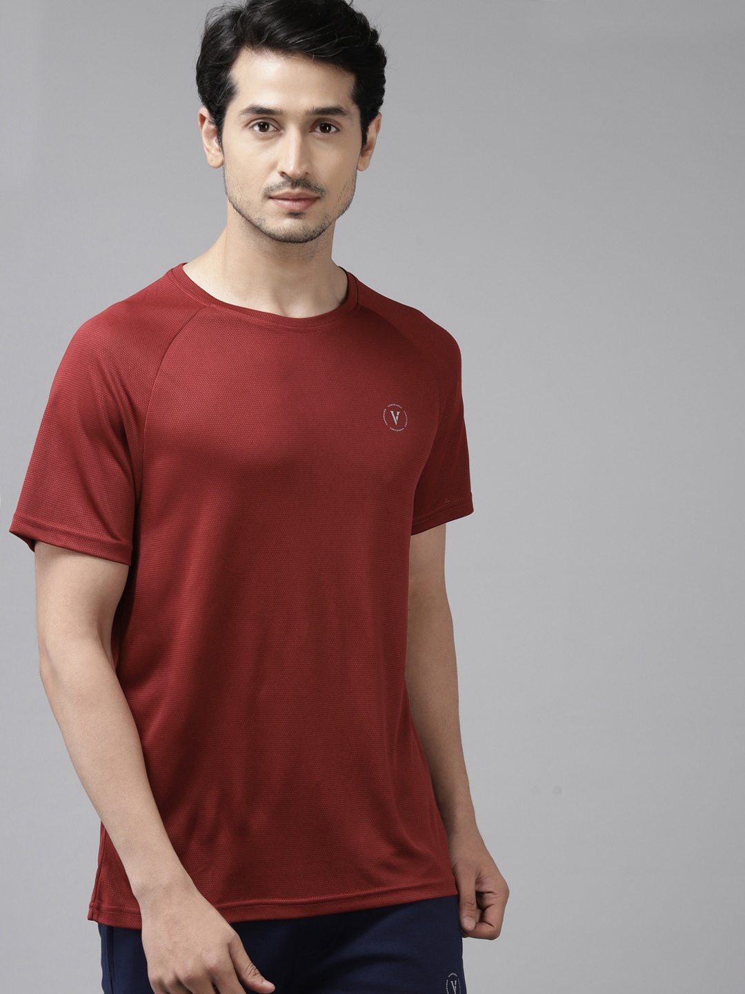 

Van Heusen Flex Men Active Fit Raglan Sleeves Mesh Detail Golf T-shirt, Maroon
