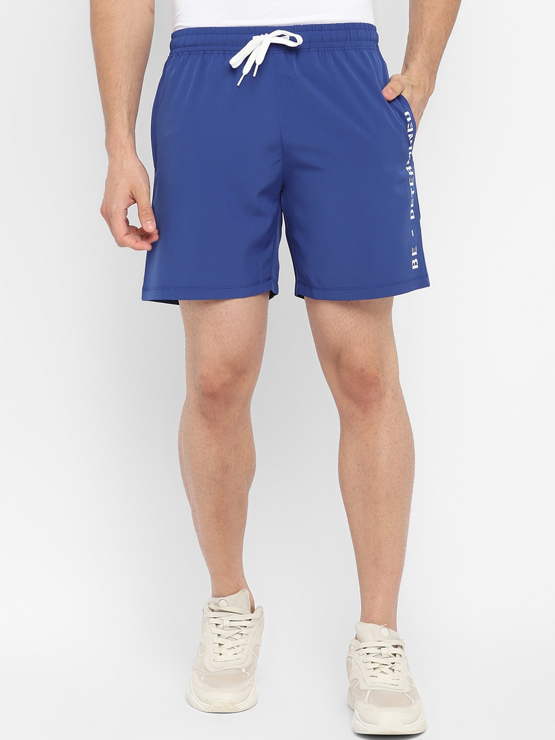 

OFF LIMITS Men Blue Training or Gym Sports Shorts with Antimicrobial Technology