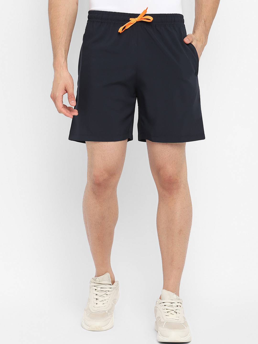 

OFF LIMITS Men Navy Blue Training or Gym Sports Shorts with Antimicrobial Technology