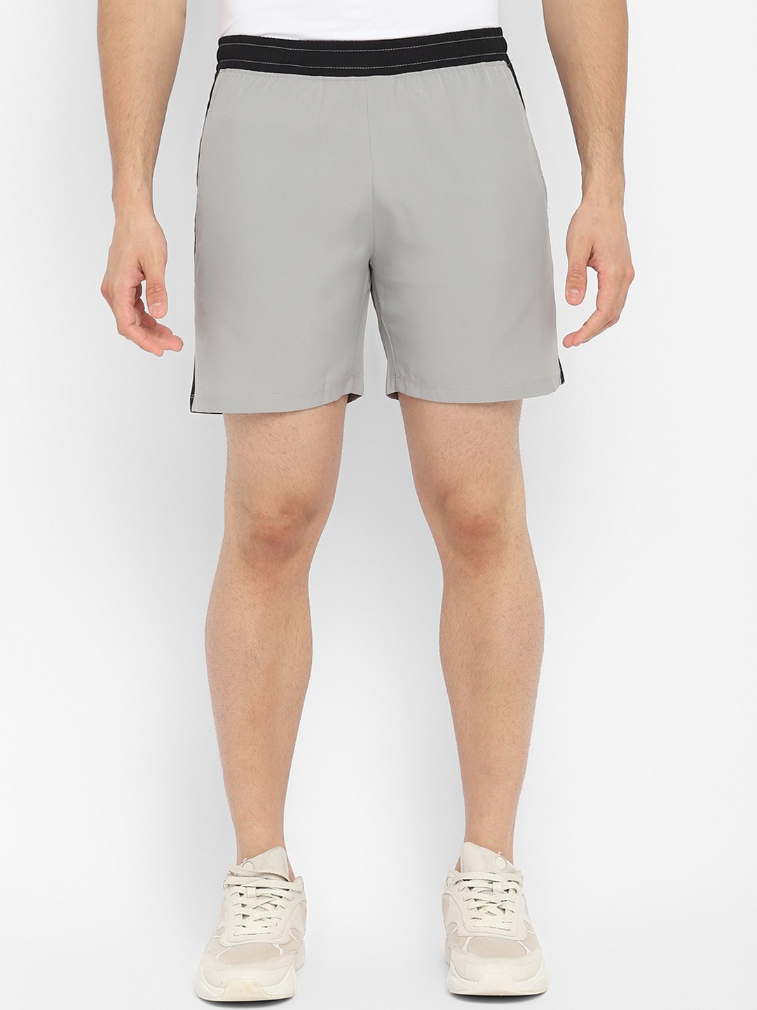 

OFF LIMITS Men Grey Training or Gym Sports Shorts with Antimicrobial Technology