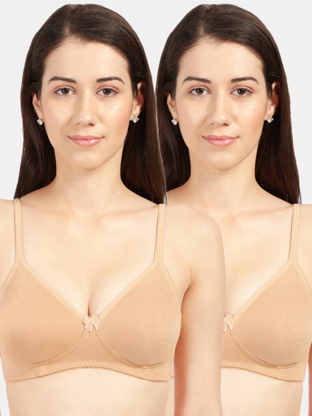 

Sonari Pack Of 2 Cream-Coloured T-shirt Bra