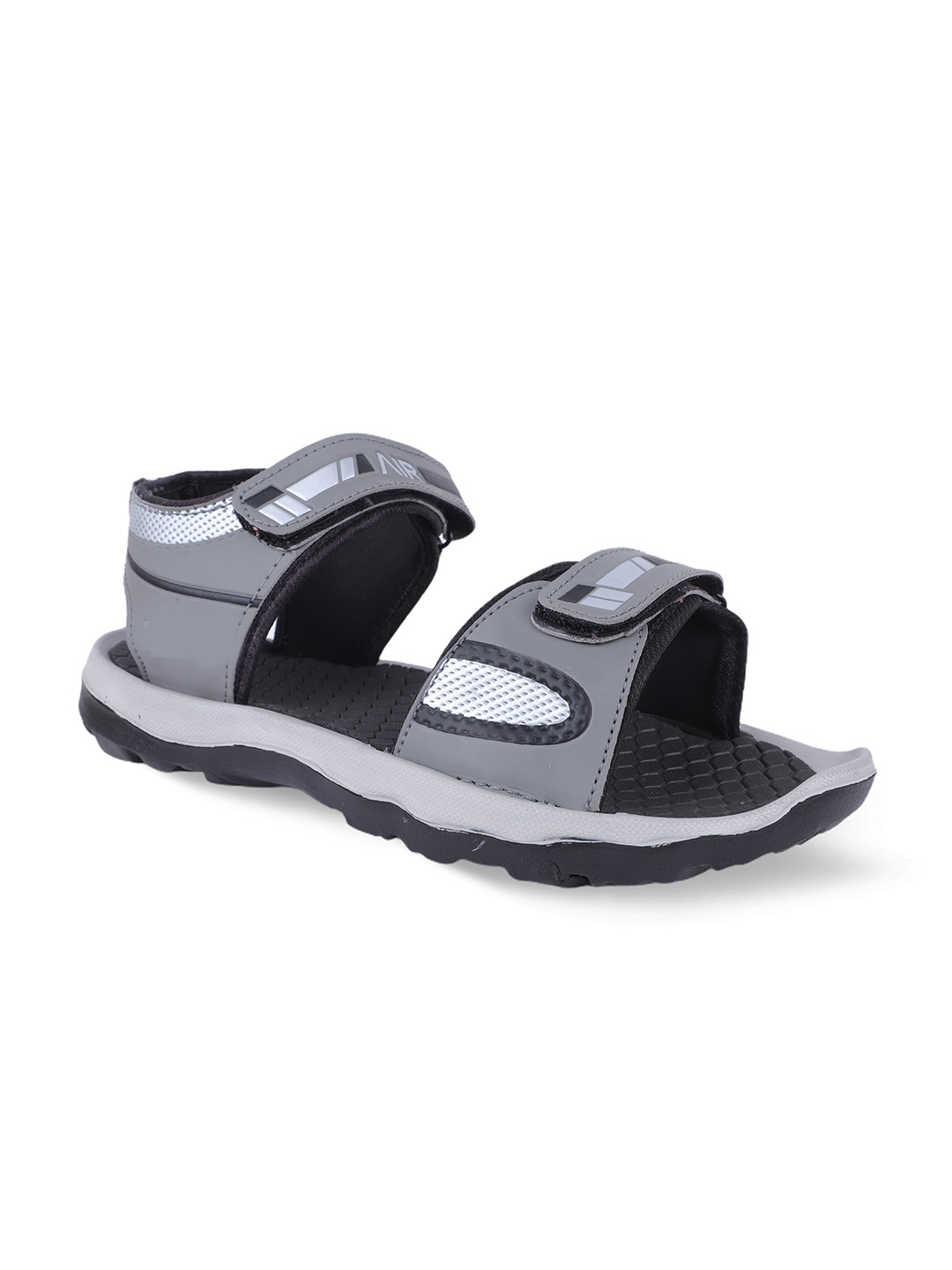 

FABBMATE Men Black & Grey Sports Sandals