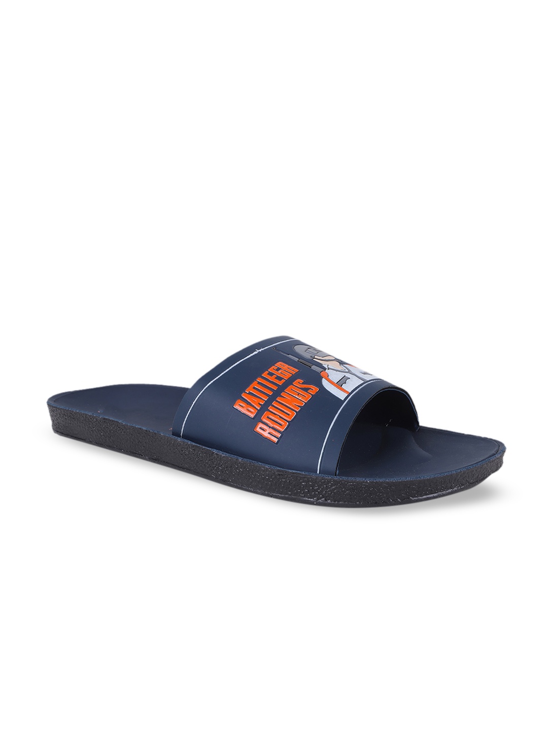 

FABBMATE Men Navy Blue Open Toe Flats
