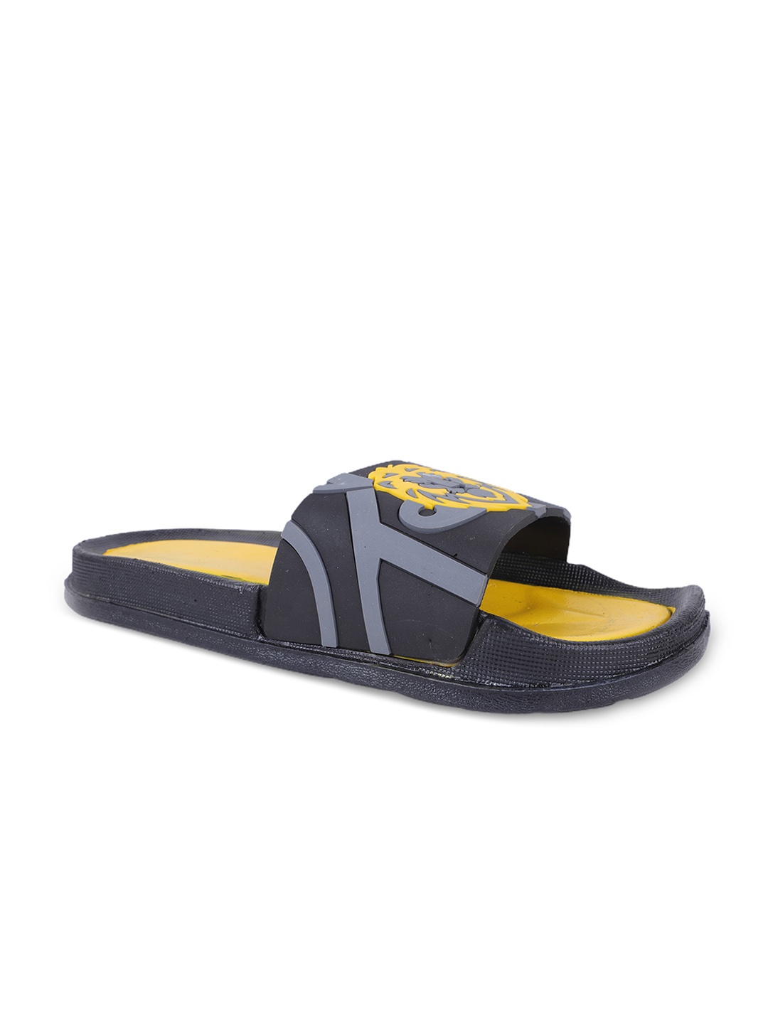

FABBMATE Men Yellow Open Toe Flats with Tassels