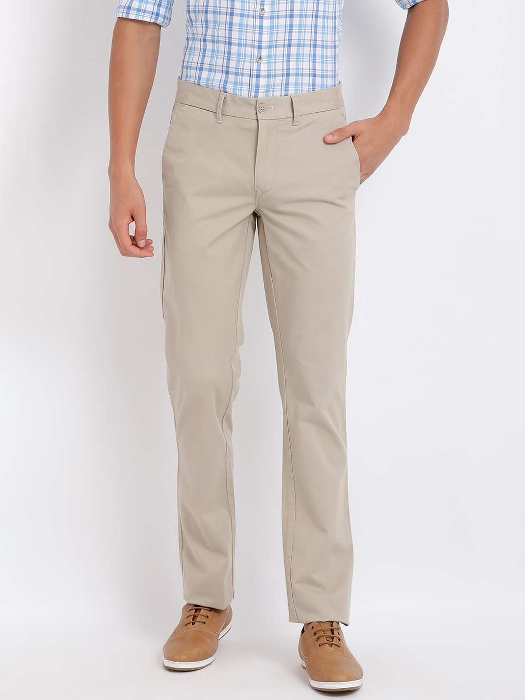 

t-base Men Yellow Easy Wash Trousers
