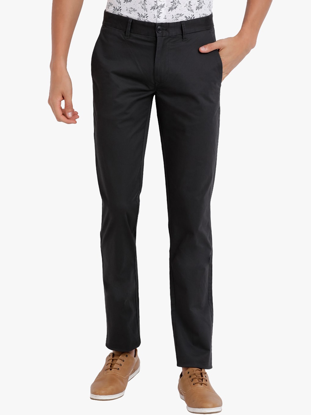 

t-base Men Black Easy Wash Trousers