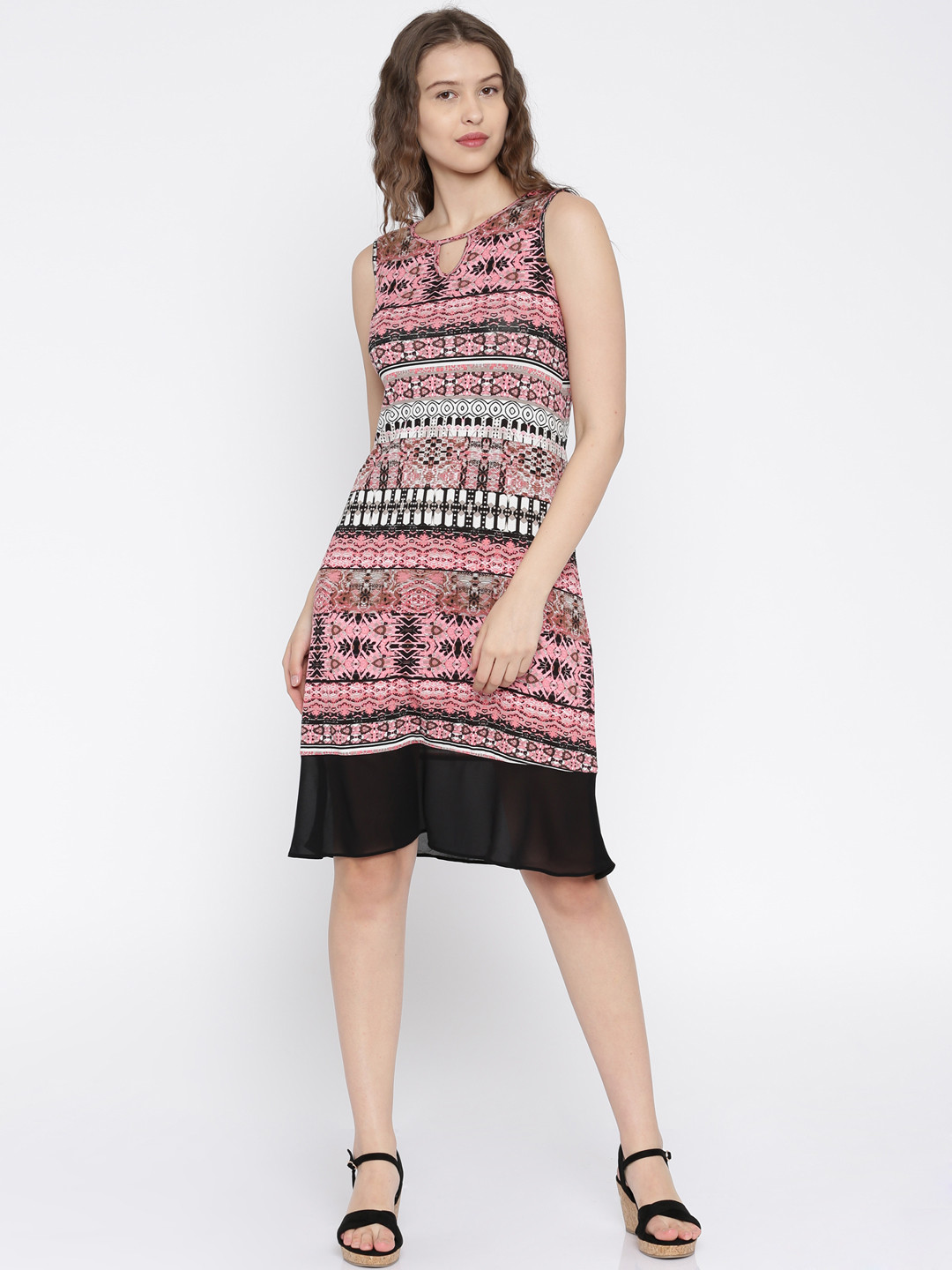 

AND Women Multicolour Printed A-Line Dress, Multi