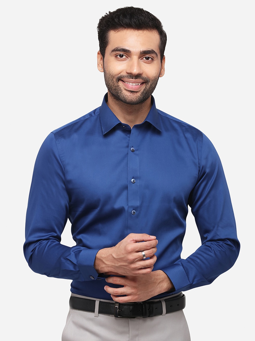 

WYRE Men Blue Slim Fit Formal Shirt