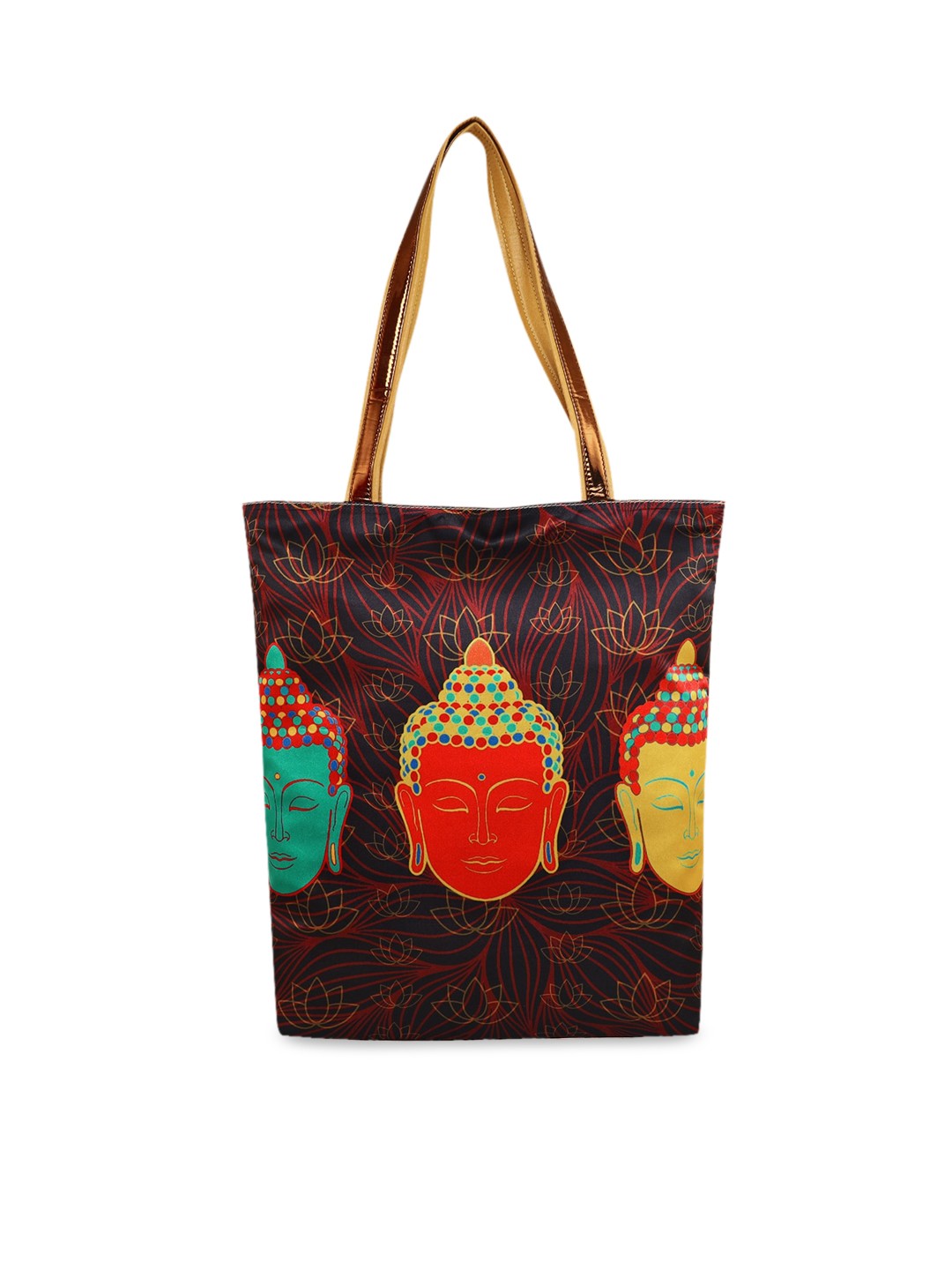 

Sabhyata Multicoloured Printed Tote bag for women with Applique, Multi