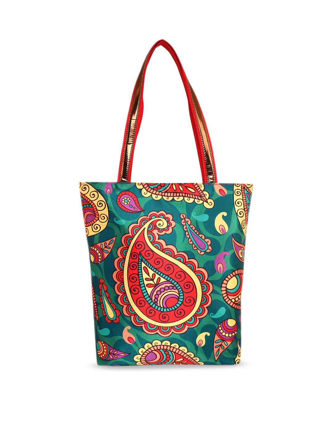

Sabhyata Multicoloured Ethnic Motifs Printed Oversized Shopper Handheld Bag, Multi
